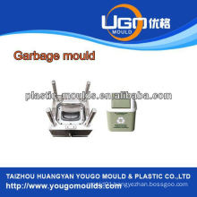 China injection plastic garbage bin mould/commodity plastic mould for garbage bi